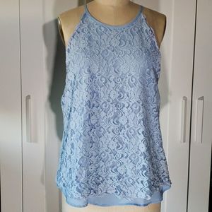 Perch Blue Pepper Lace Top